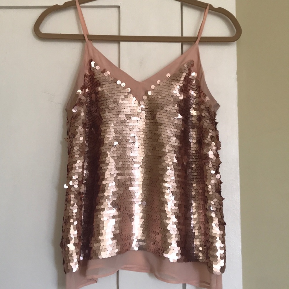 Anthropologie Sequin Tank